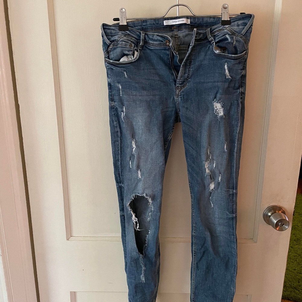 Zara Ripped Skinny Jeans Trafaluc Denimwear